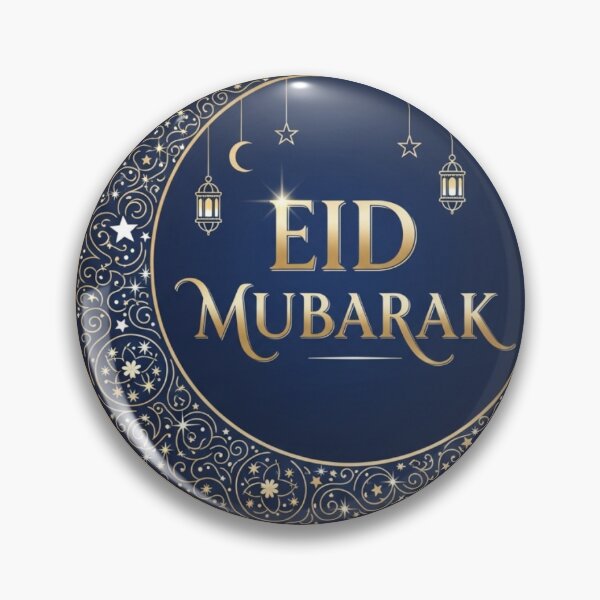 Item preview, Elegant Golden Aid El Fitr Greeting - Islamic Geometric Mandala Sticker designed and sold by soufiane bouhfad.