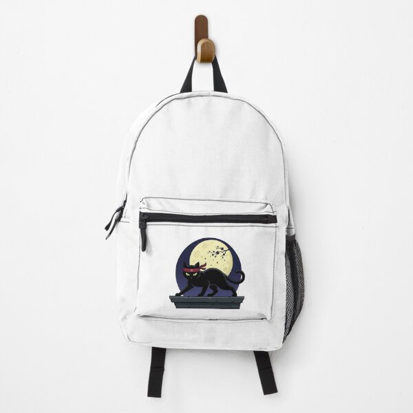 Item preview, Ninja Black Cat Sticker - Mysterious Moon Shadow Kitty designed and sold by LittleStickerPlanet.