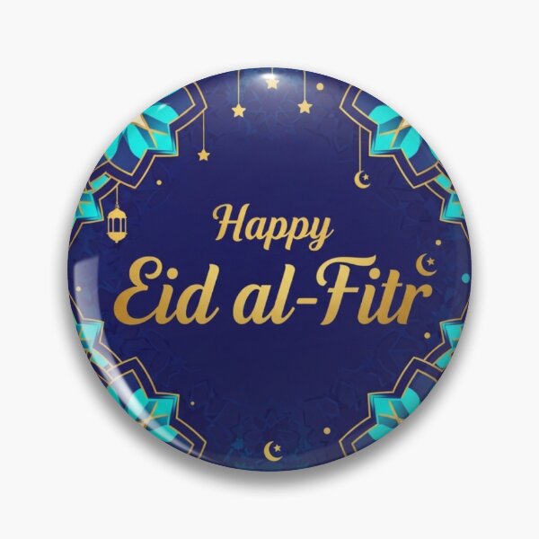 Item preview, Elegant Golden Aid El Fitr Greeting - Islamic Geometric Mandala Sticker designed and sold by soufiane bouhfad.
