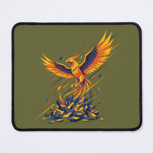 Item preview, Geometric Phoenix Rising - Abstract Fire Bird Illustration designed and sold by Valeriia_Isaieva.