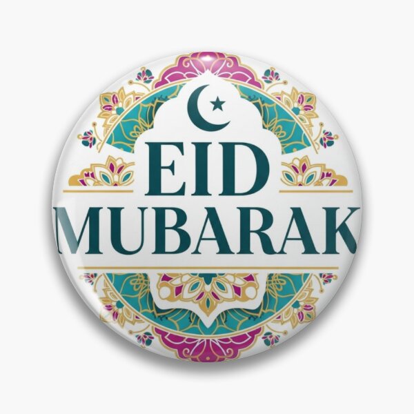 Item preview, Elegant Golden Aid El Fitr Greeting - Islamic Geometric Mandala Sticker designed and sold by soufiane bouhfad.