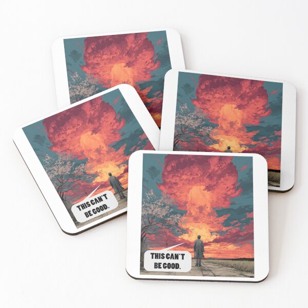 Item preview, This Can’t Be Good – Dystopian End-of-the-World Apathy Art designed and sold by Ignorant-Artist.