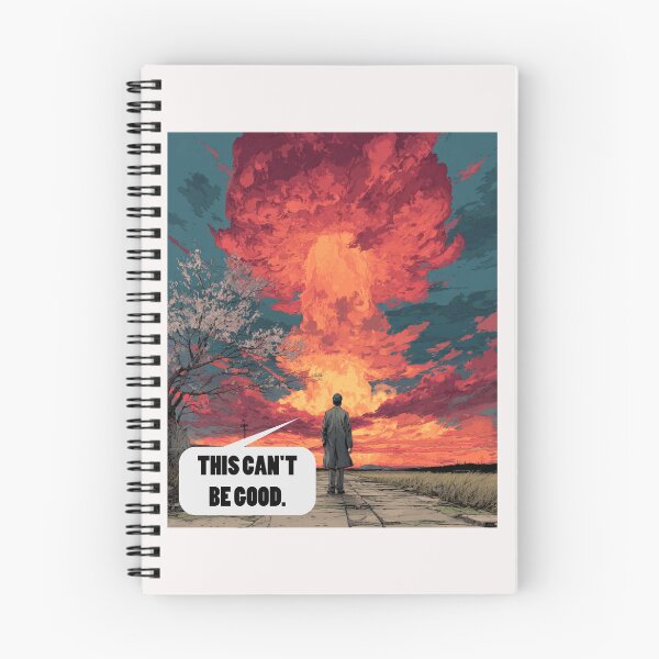 Item preview, This Can’t Be Good – Dystopian End-of-the-World Apathy Art designed and sold by Ignorant-Artist.