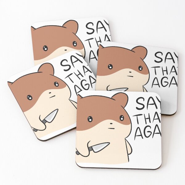Item preview, Funny Sassy Hamster with Knife Meme Sticker designed and sold by LYAN-STORE.