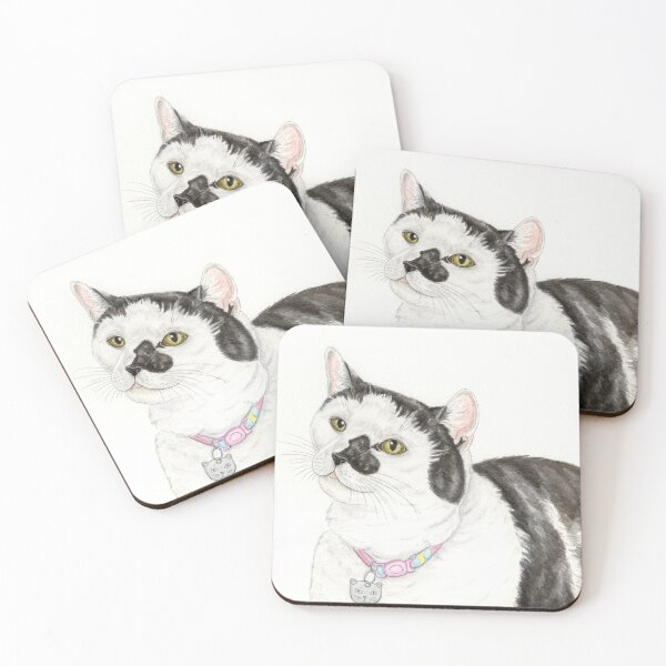 Item preview, Black and White Cat designed and sold by WolfySilver.
