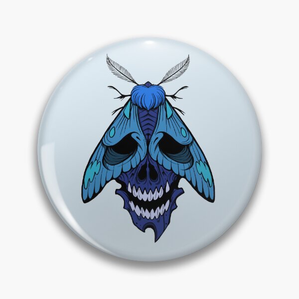 Item preview, Blue moth tattoostyle designed and sold by Pamelarts.