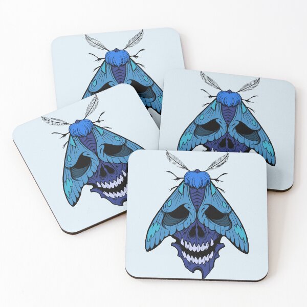 Item preview, Blue moth tattoostyle designed and sold by Pamelarts.