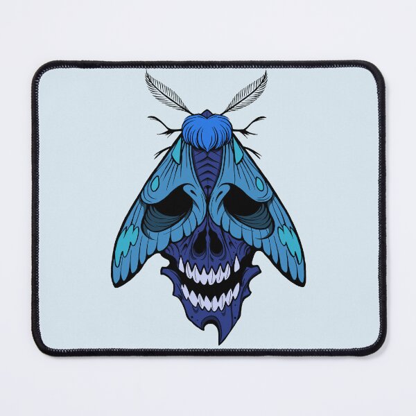 Item preview, Blue moth tattoostyle designed and sold by Pamelarts.