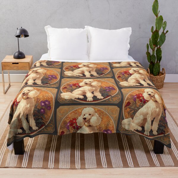 Item preview, Art nouveau poodle puppy designed and sold by MendaciousMina.
