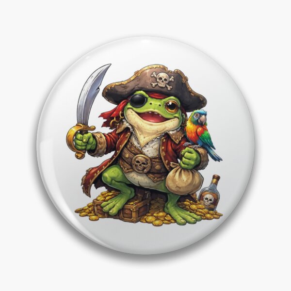 Item preview, Pirate Frog and His Treasure designed and sold by FroggyOnly.