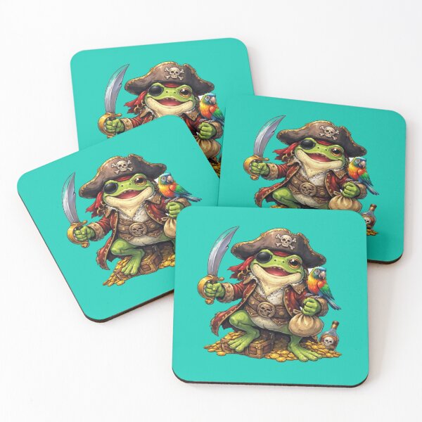 Artikelvorschau, Piratenfrosch und sein Schatz entworfen und verkauft von FroggyOnly.