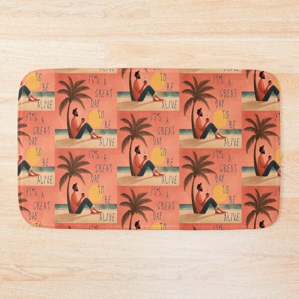 Item preview, It’s a Great Day to Be Alive – Sunset Beach Positivity Art designed and sold by Ignorant-Artist.
