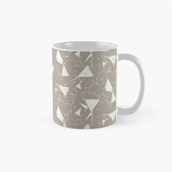 Item preview, Warm Neutral Triangles Warm Gray Linen designed and sold by Kreativa1.