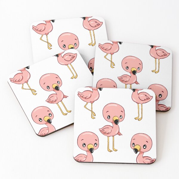 Item preview, Cute Kawaii Flamingo Stick Pack - Pink Bird Stickers designed and sold by LYAN-STORE.