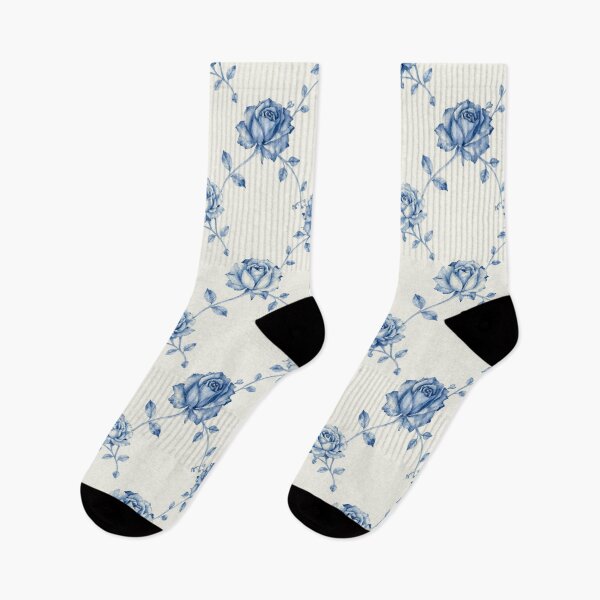 Item preview, Blue Roses Seamless Pattern – Elegant Watercolor Floral Botanical Design designed and sold by Goca Shop.