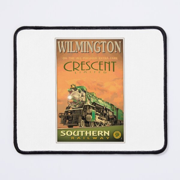 Item preview, Vintage Southern Railway Crescent Limited Steam Locomotive Poster designed and sold by CharlieDesings.