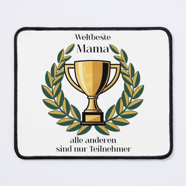 Item preview, World's Best Mom - Winner's Trophy Design | Mother's Day Gift | Trophy & Laurel Wreath Illustration designed and sold by CoolContent Factory.