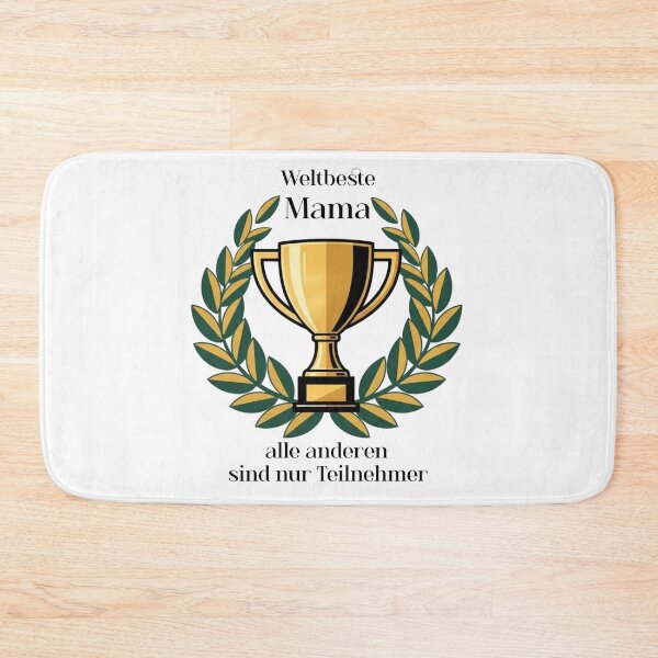 Item preview, World's Best Mom - Winner's Trophy Design | Mother's Day Gift | Trophy & Laurel Wreath Illustration designed and sold by CoolContent Factory.