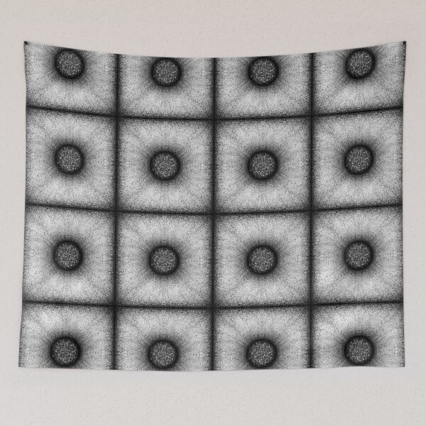 Item preview, Pattern of "Poof" tile in the black and white designed and sold by Cherevan.