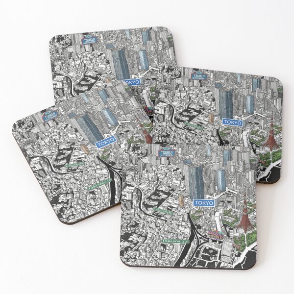 Item preview, Tokyo city central map drawing designed and sold by oliver polanski.