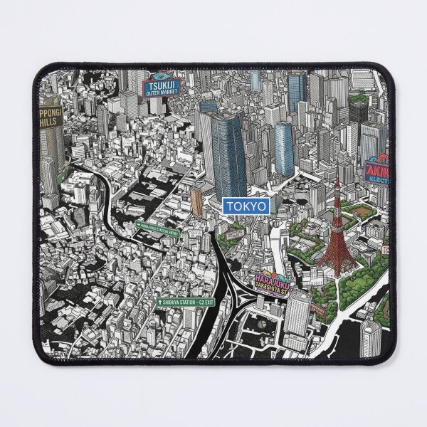 Item preview, Tokyo city central map drawing designed and sold by oliver polanski.