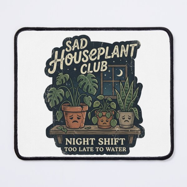Item preview, Sad Houseplant Club Night Shift designed and sold by okay-so.