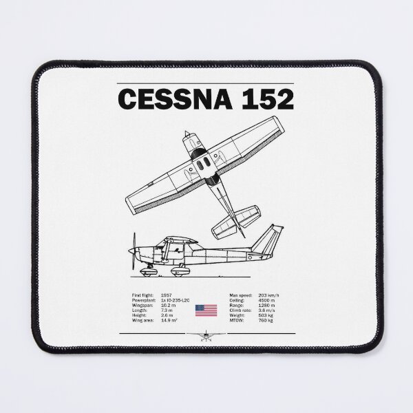 Item preview, Cessna 152 Blueprint Poster Wall Art designed and sold by Justinian Matieu.