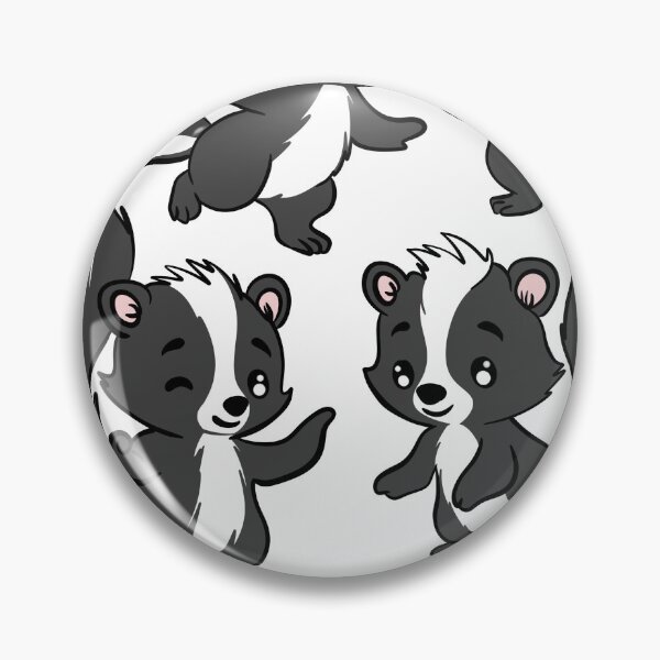 Item preview, Adorable Kawaii Skunk Character Sticker Pack designed and sold by LYAN-STORE.