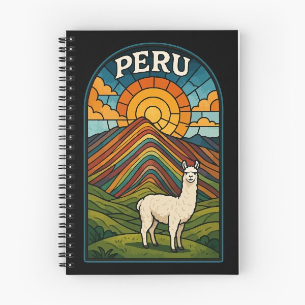 Item preview, Vinicunca Peru Llama Stained Glass Travel designed and sold by TomFrontierArt.