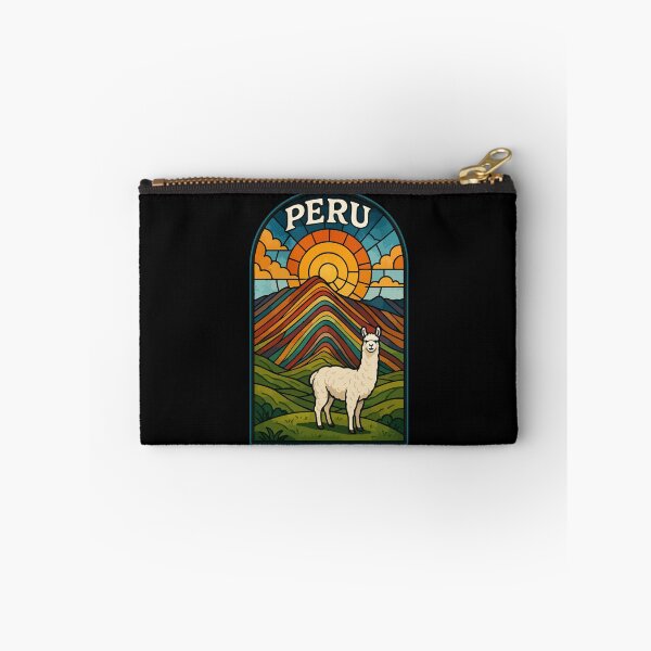 Item preview, Vinicunca Peru Llama Stained Glass Travel designed and sold by TomFrontierArt.
