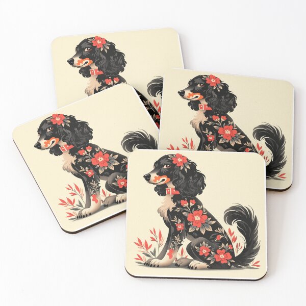 Item preview, Sailor Jerry poodle puppy with flowers designed and sold by MendaciousMina.