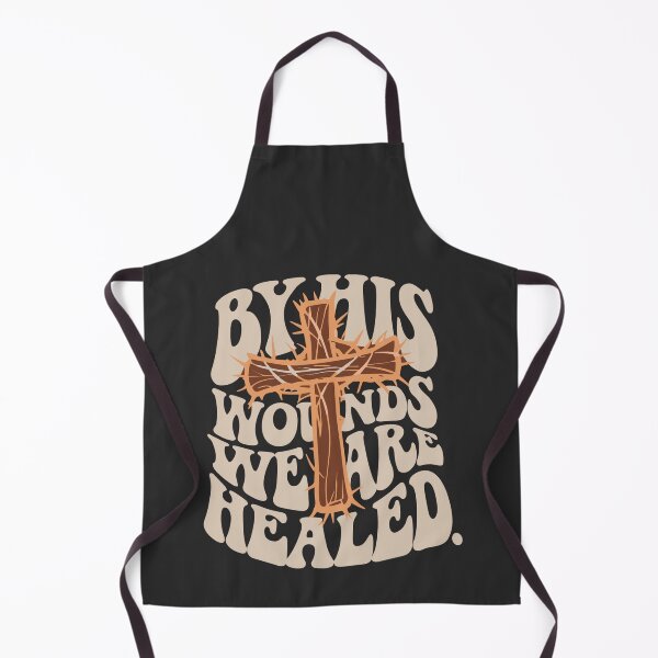 Item preview, Isaiah 53:5 By His Wounds We Are Healed Christian Cross Shirt designed and sold by HahaHandlesHub.