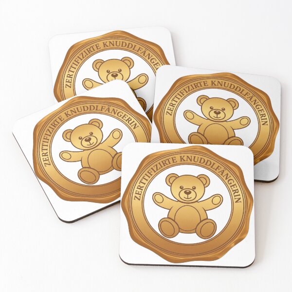 Item preview, Certified Cuddle Catcher Teddy Bear – Funny Mother's Day Gift for Mom | Cute Bear Badge Design designed and sold by CoolContent Factory.