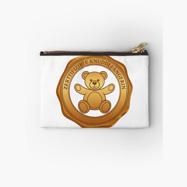 Item preview, Certified Cuddle Catcher Teddy Bear – Funny Mother's Day Gift for Mom | Cute Bear Badge Design designed and sold by CoolContent Factory.