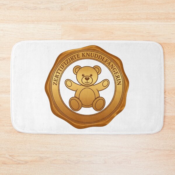Item preview, Certified Cuddle Catcher Teddy Bear – Funny Mother's Day Gift for Mom | Cute Bear Badge Design designed and sold by CoolContent Factory.