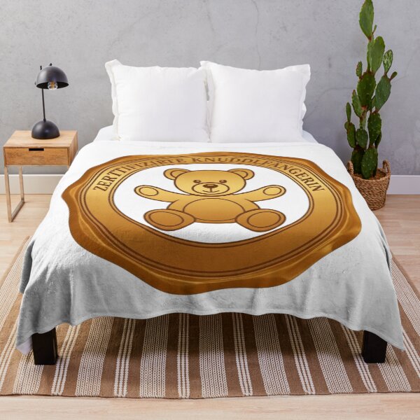 Item preview, Certified Cuddle Catcher Teddy Bear – Funny Mother's Day Gift for Mom | Cute Bear Badge Design designed and sold by CoolContent Factory.