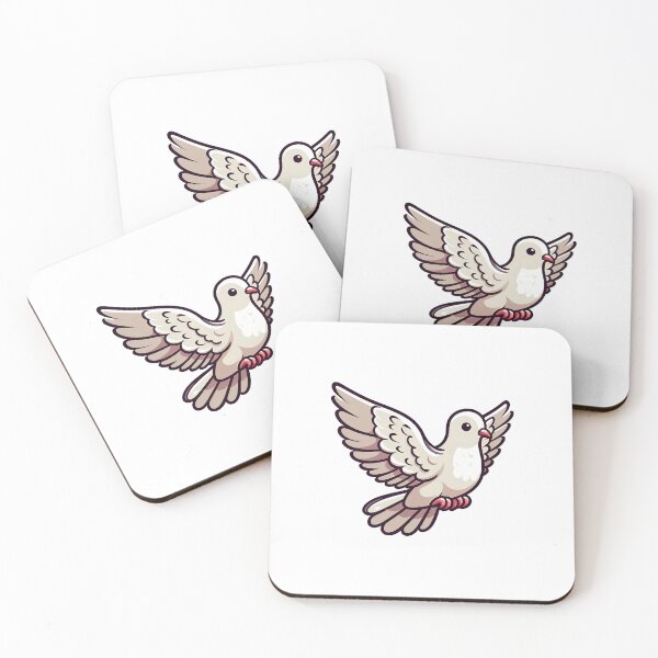 Item preview, A colorful, cartoon-style pigeon with outstretched wings, symbolizing freedom and peace. designed and sold by cave-canvas.