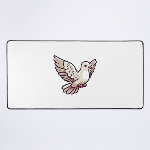 Item preview, A colorful, cartoon-style pigeon with outstretched wings, symbolizing freedom and peace. designed and sold by cave-canvas.