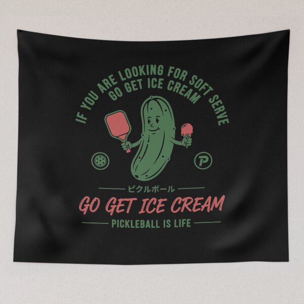 Item preview, Pickleball Funny Player Go Get Ice Cream designed and sold by LuminOrb.