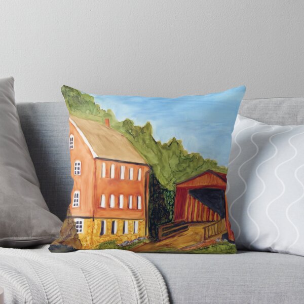 Item preview, Covered Bridge and Farmhouse designed and sold by Marcella Chapman.