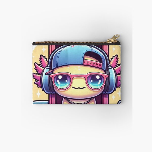 Item preview, Cute Kawaii Axolotl Astronaut Sitting in Vintage Telephone Box designed and sold by Mitaudesign.