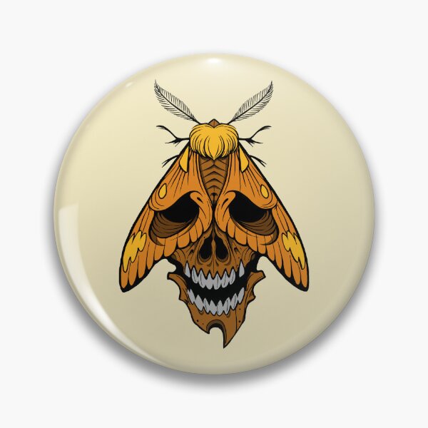 Item preview, Orange moth tattoostyle designed and sold by Pamelarts.