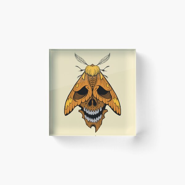 Item preview, Orange moth tattoostyle designed and sold by Pamelarts.
