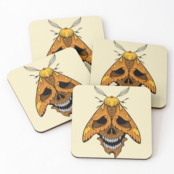 Item preview, Orange moth tattoostyle designed and sold by Pamelarts.