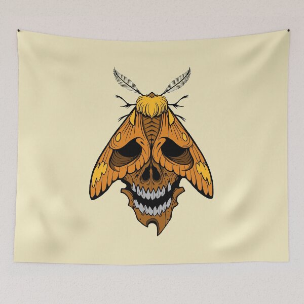 Item preview, Orange moth tattoostyle designed and sold by Pamelarts.