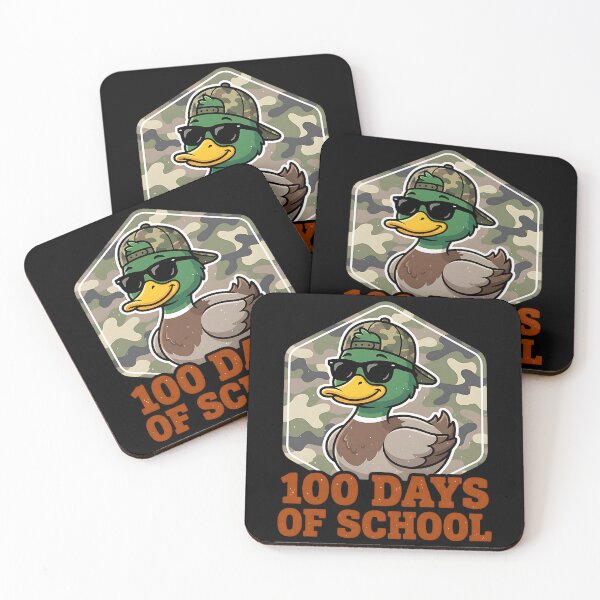 Item preview, Cool Duck 100 Days of School Camo Hunter Aesthetic designed and sold by Testarossi Designs.