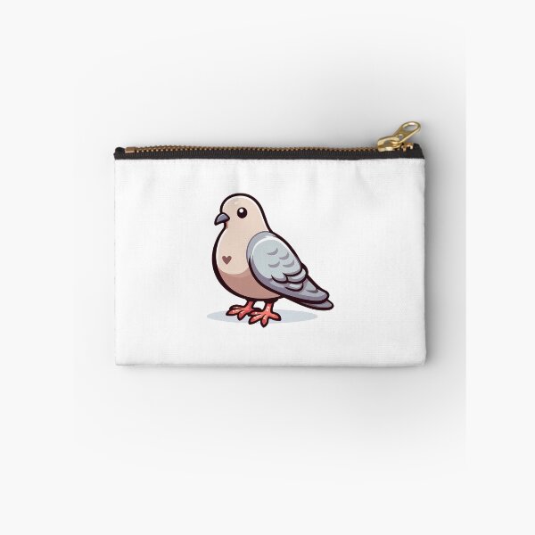 Item preview, Cute cartoon pigeon with a heart-shaped patch on its chest, perfect for kids' illustrations. designed and sold by cave-canvas.