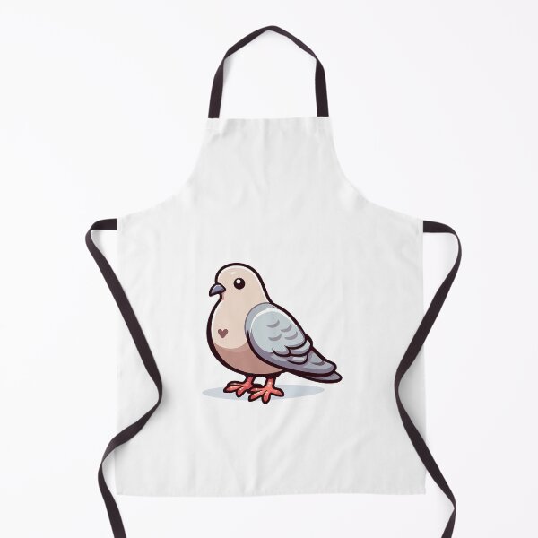 Item preview, Cute cartoon pigeon with a heart-shaped patch on its chest, perfect for kids' illustrations. designed and sold by cave-canvas.