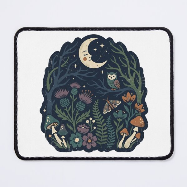 Item preview, Nighttime Woodland Creatures & Magical Plants designed and sold by okay-so.
