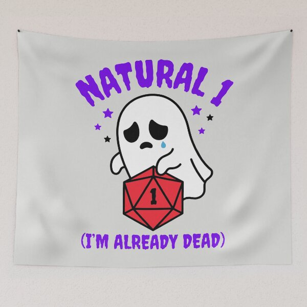 Item preview, Natural 1 I'm Already Dead - Funny RPG Ghost designed and sold by DigitalGlade.